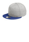 New Era 408 Shadow Heather Striped Flat Bill Snapback Cap