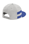 New Era 408 Shadow Heather Striped Flat Bill Snapback Cap