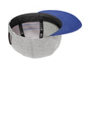 New Era 408 Shadow Heather Striped Flat Bill Snapback Cap