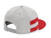 New Era 408 Shadow Heather Striped Flat Bill Snapback Cap