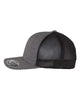 Flexfit 110N Mélange Charcoal and Black Mesh Trucker Hat