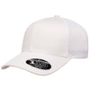 Flexfit 110M White and White Mesh Trucker Hat