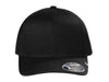 Front view of TravisMathew Cruz Trucker hat in black.