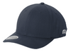 A blue nights TravisMathew FOMO solid cap with an embroidered logo on the left side. Perfect for a branded leather patch on the front.