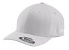 A light heather gray TravisMathew FOMO solid cap with an embroidered logo on the left side. Perfect for a branded leather patch on the front.